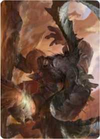 Moraug, Fury of Akoum Art Card [Zendikar Rising Art Series] | Exor Games Truro