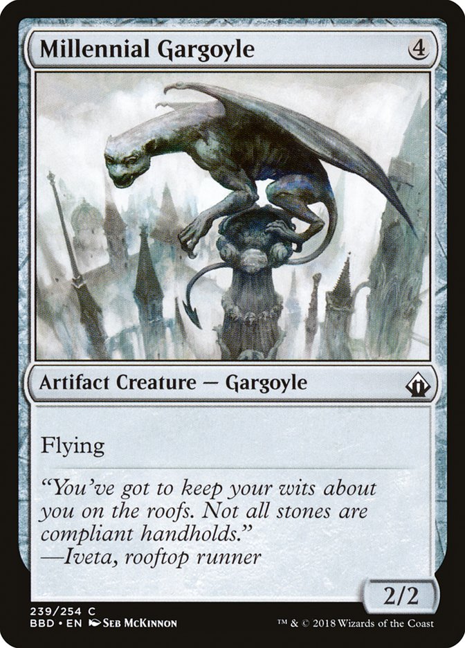 Millennial Gargoyle [Battlebond] | Exor Games Truro