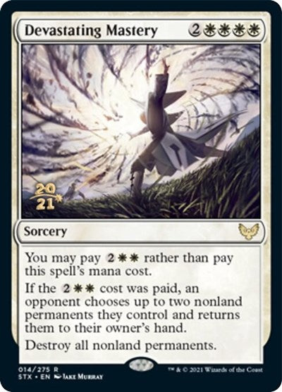 Devastating Mastery [Strixhaven: School of Mages Prerelease Promos] | Exor Games Truro