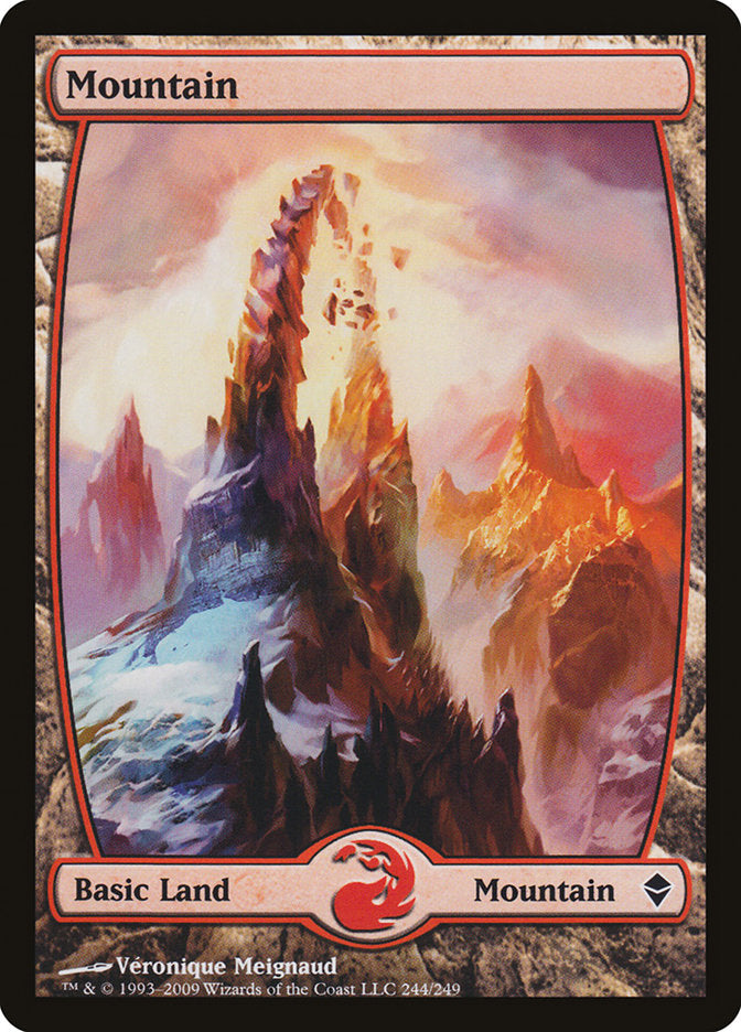 Mountain (244) [Zendikar] | Exor Games Truro