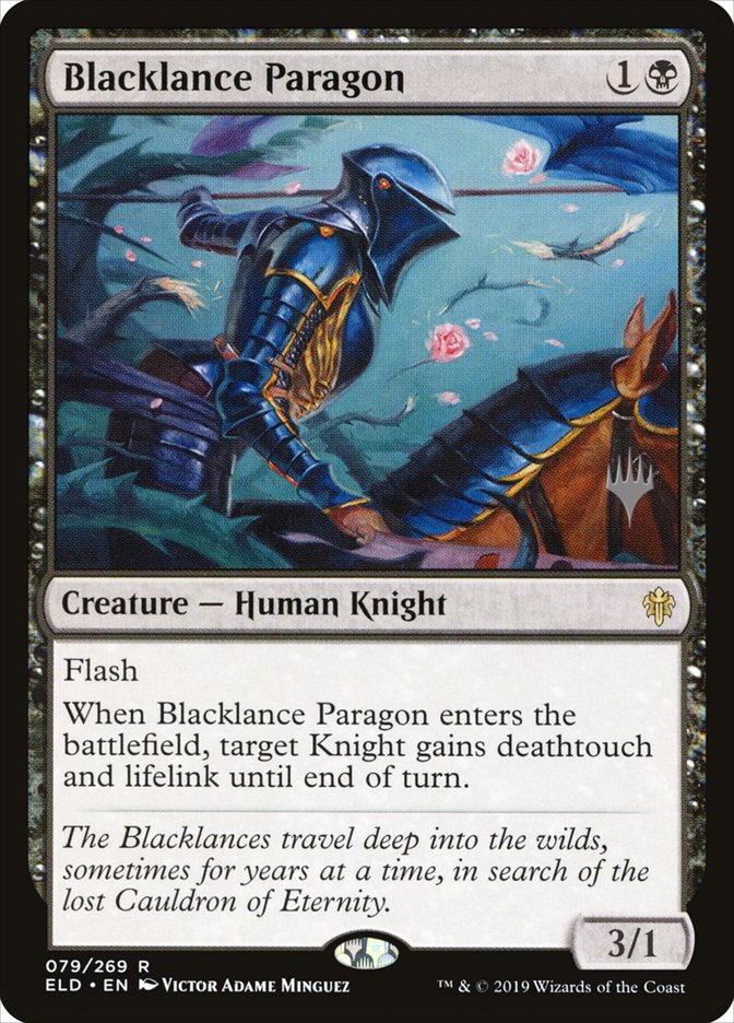 Blacklance Paragon (Promo Pack) [Throne of Eldraine Promos] | Exor Games Truro