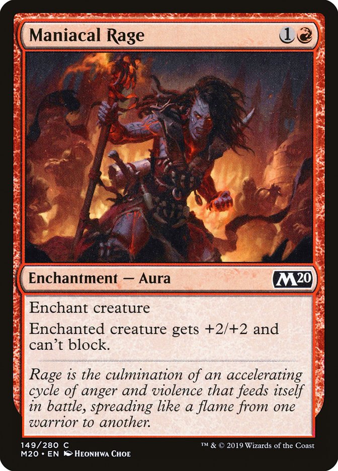 Maniacal Rage [Core Set 2020] | Exor Games Truro