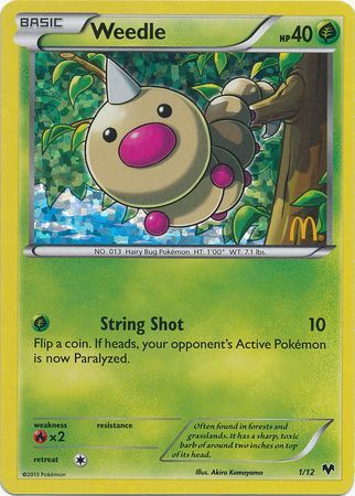 Weedle (1/12) [McDonald's Promos: 2014 Collection] | Exor Games Truro