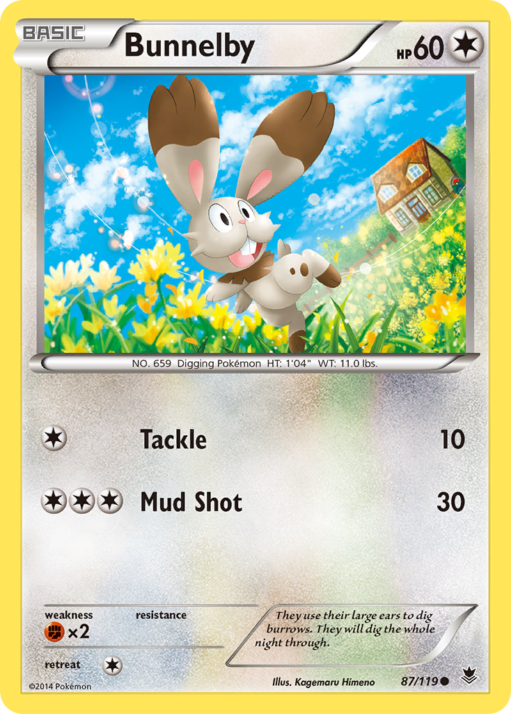 Bunnelby (87/119) [XY: Phantom Forces] | Exor Games Truro