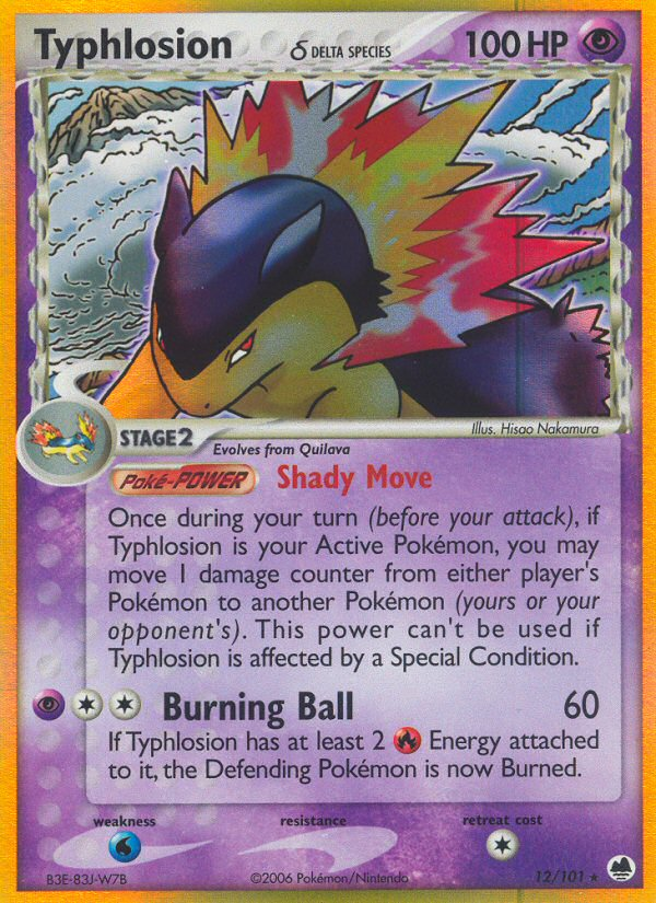 Typhlosion (12/101) (Delta Species) [EX: Dragon Frontiers] | Exor Games Truro