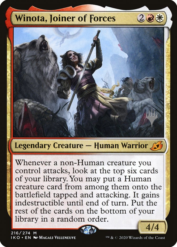 Winota, Joiner of Forces (Promo Pack) [Ikoria: Lair of Behemoths Promos] | Exor Games Truro