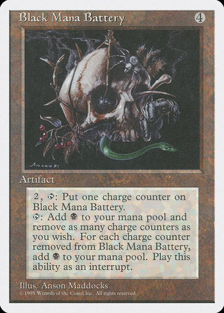 Black Mana Battery [Fourth Edition] | Exor Games Truro