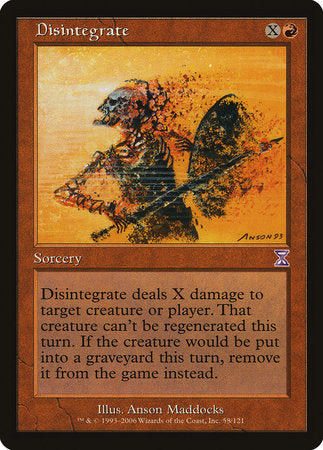 Disintegrate [Time Spiral Timeshifted] | Exor Games Truro