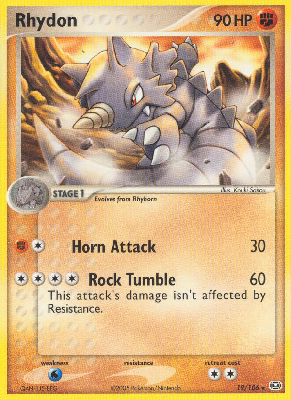 Rhydon (19/106) [EX: Emerald] | Exor Games Truro