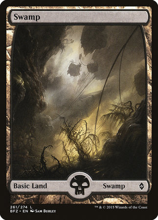 Swamp (261) - Full Art [Battle for Zendikar] | Exor Games Truro