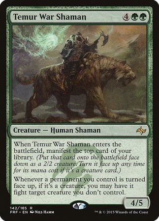 Temur War Shaman [Fate Reforged] | Exor Games Truro