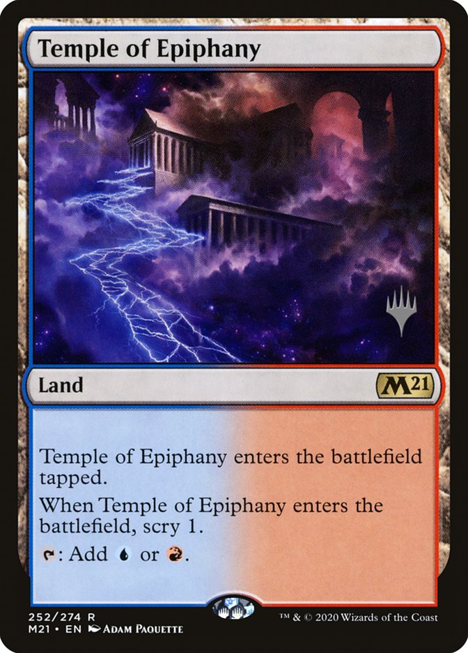 Temple of Epiphany (Promo Pack) [Core Set 2021 Promos] | Exor Games Truro