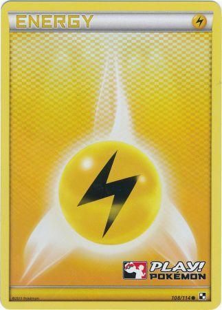 Lightning Energy (108/114) (Play Pokemon Promo) [Black & White: Base Set] | Exor Games Truro