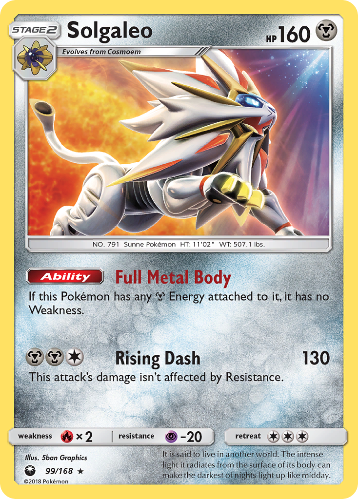 Solgaleo (99/168) [Sun & Moon: Celestial Storm] | Exor Games Truro