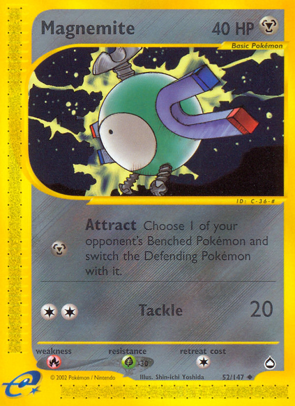 Magnemite (52/147) [Aquapolis] | Exor Games Truro