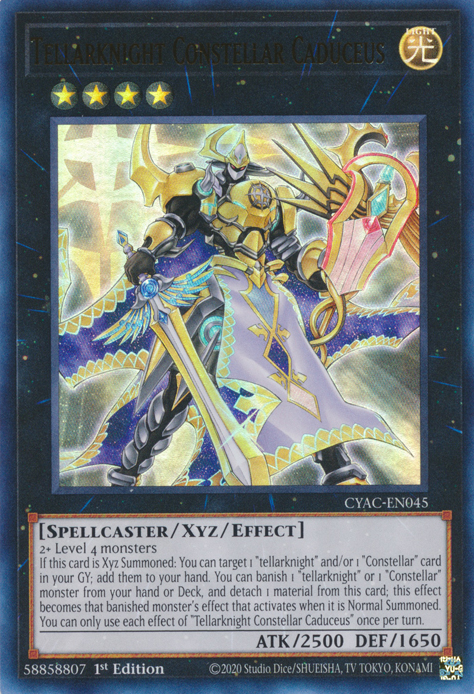 Tellarknight Constellar Caduceus [CYAC-EN045] Ultra Rare | Exor Games Truro