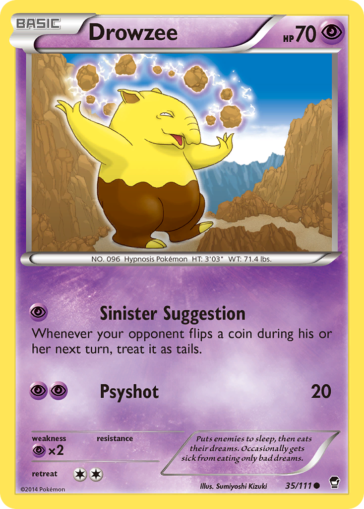 Drowzee (35/111) [XY: Furious Fists] | Exor Games Truro