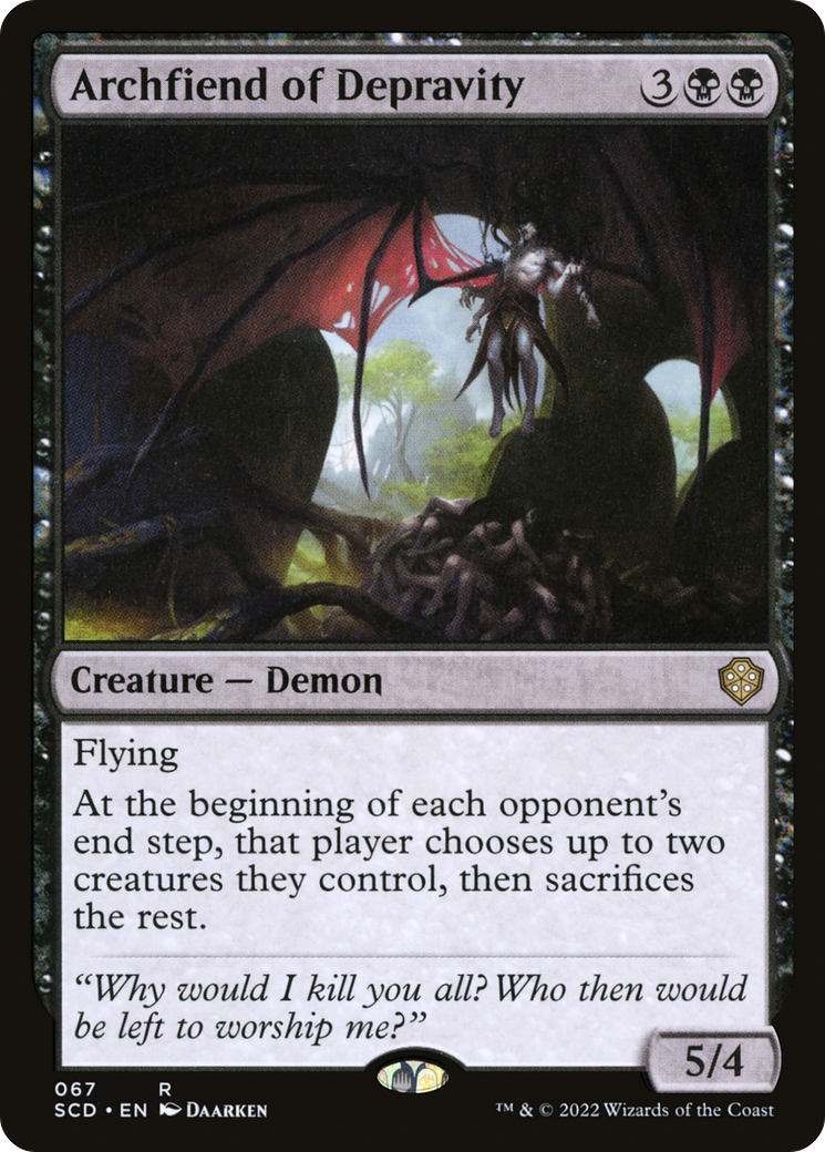 Archfiend of Depravity [Starter Commander Decks] | Exor Games Truro