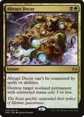 Abrupt Decay [Modern Masters 2017] | Exor Games Truro