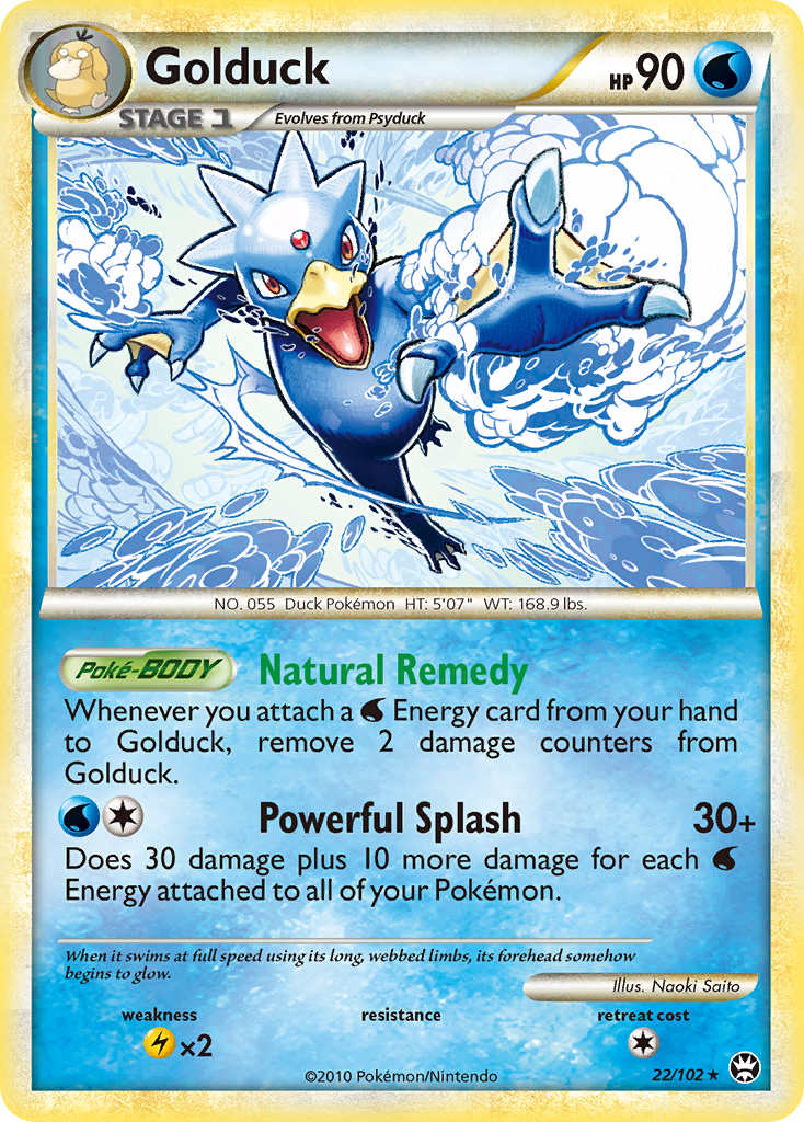 Golduck (22/102) [HeartGold & SoulSilver: Triumphant] | Exor Games Truro