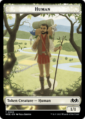 Human // Food (0010) Double-Sided Token [Wilds of Eldraine Tokens] | Exor Games Truro