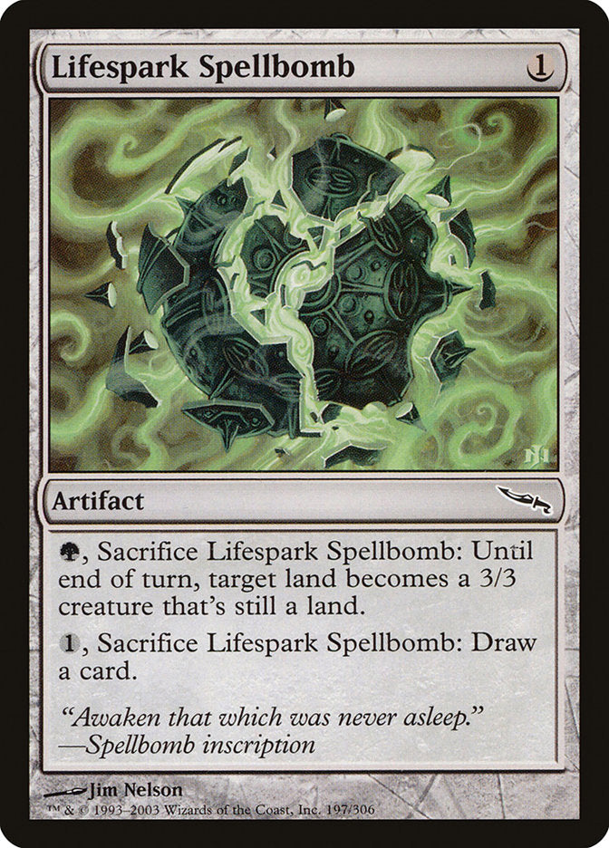 Lifespark Spellbomb [Mirrodin] | Exor Games Truro