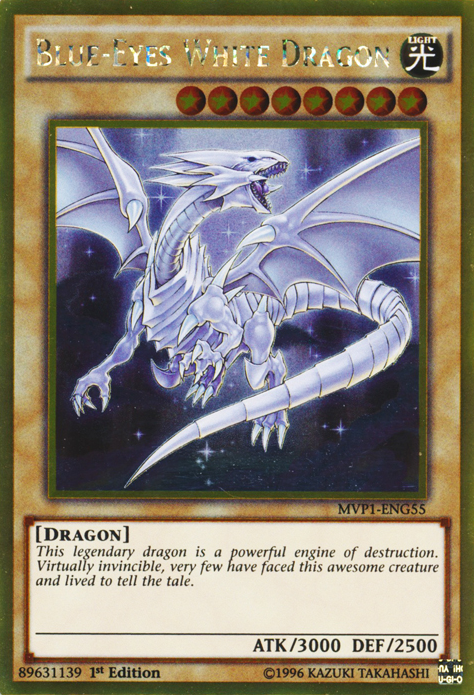 Blue-Eyes White Dragon [MVP1-ENG55] Gold Rare | Exor Games Truro