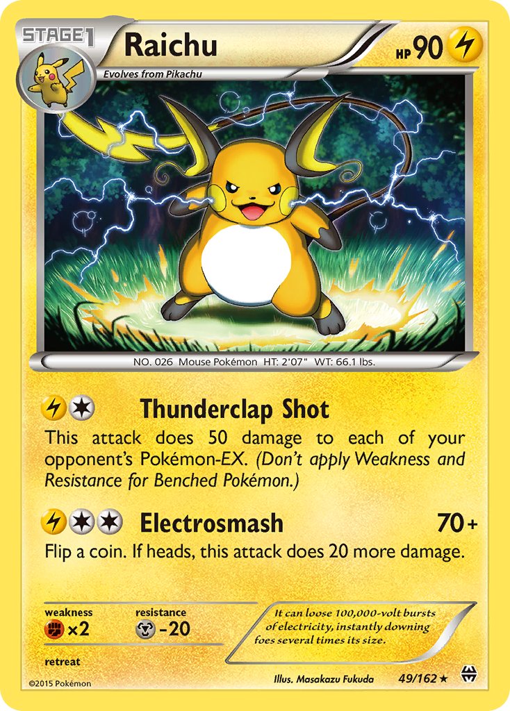 Raichu (49/162) (Theme Deck Exclusive) [XY: BREAKthrough] | Exor Games Truro