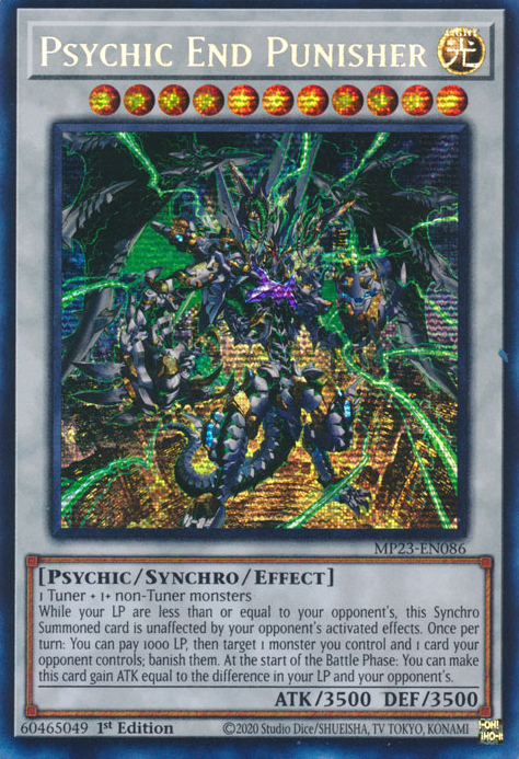 Psychic End Punisher [MP23-EN086] Prismatic Secret Rare | Exor Games Truro