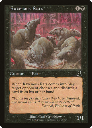 Ravenous Rats [Urza's Destiny] | Exor Games Truro