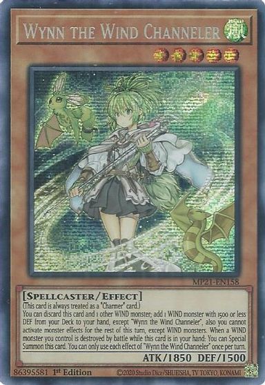 Wynn the Wind Channeler [MP21-EN158] Prismatic Secret Rare | Exor Games Truro