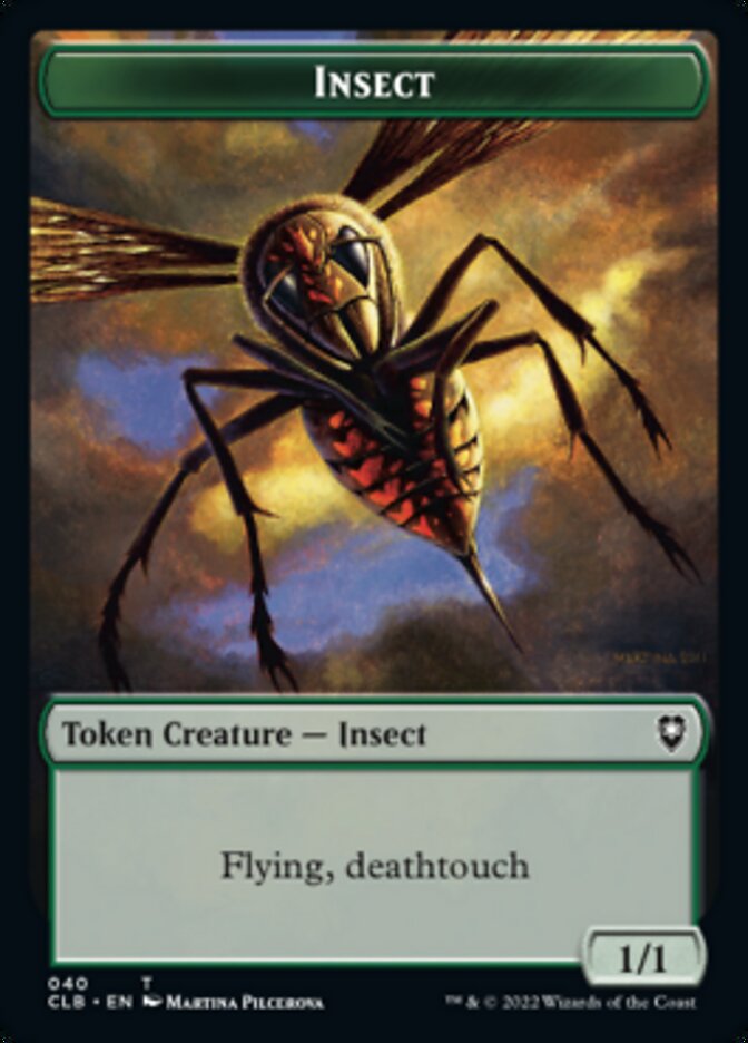 Spider // Insect Double-sided Token [Commander Legends: Battle for Baldur's Gate Tokens] | Exor Games Truro