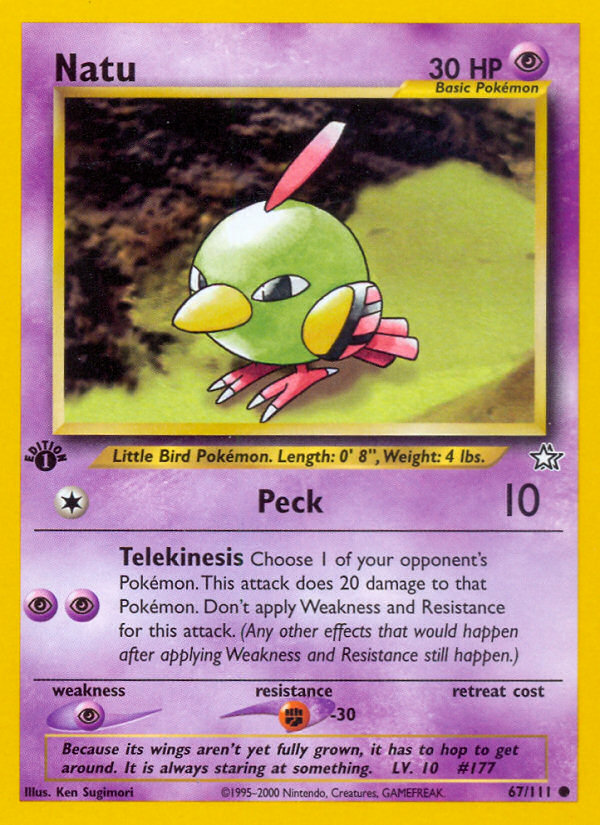 Natu (67/111) [Neo Genesis 1st Edition] | Exor Games Truro