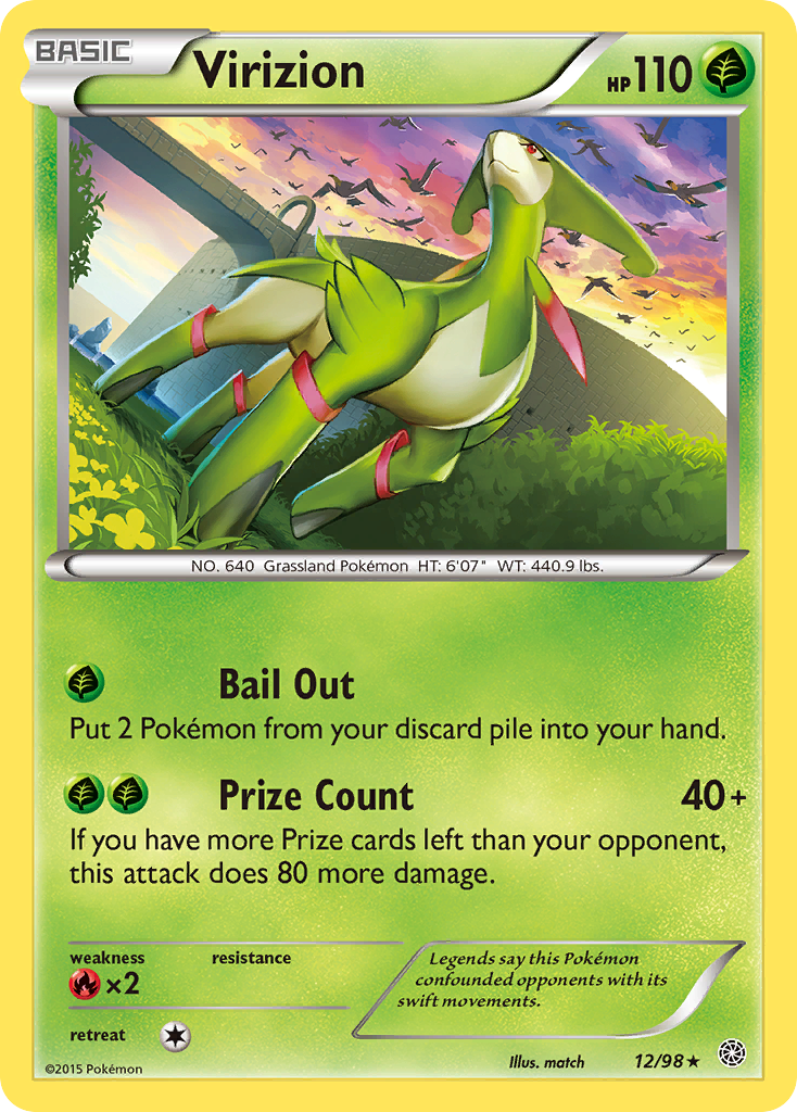 Virizion (12/98) [XY: Ancient Origins] | Exor Games Truro