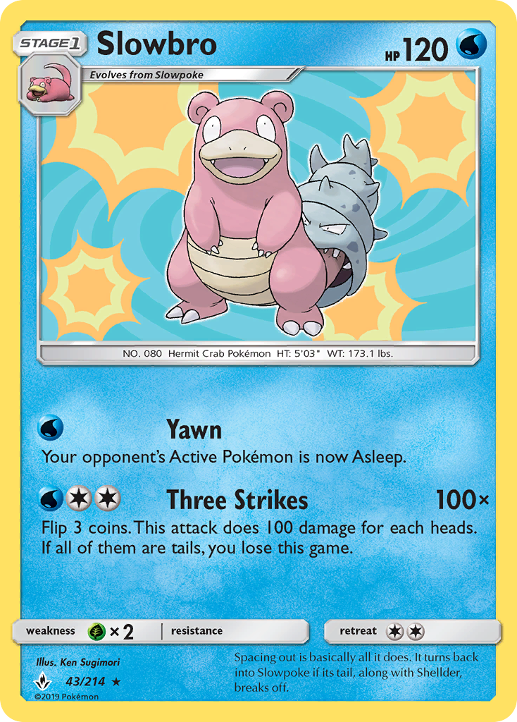 Slowbro (43/214) [Sun & Moon: Unbroken Bonds] | Exor Games Truro