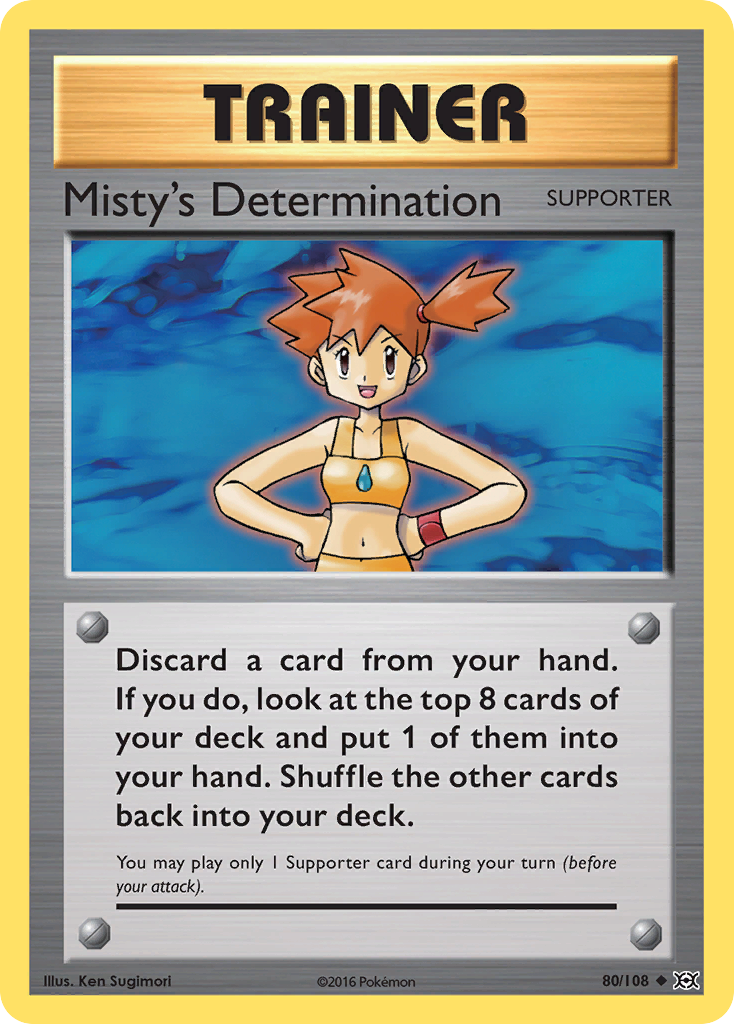 Misty's Determination (80/108) [XY: Evolutions] | Exor Games Truro