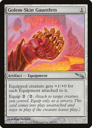 Golem-Skin Gauntlets [Mirrodin] | Exor Games Truro