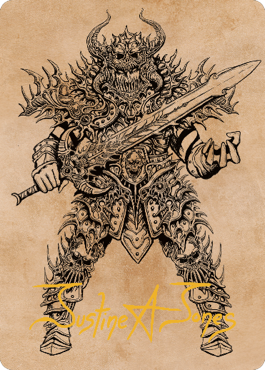Sarevok, Deathbringer Art Card (Gold-Stamped Signature) [Commander Legends: Battle for Baldur's Gate Art Series] | Exor Games Truro