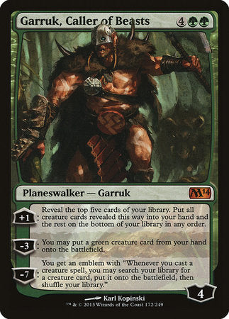 Garruk, Caller of Beasts [Magic 2014] | Exor Games Truro