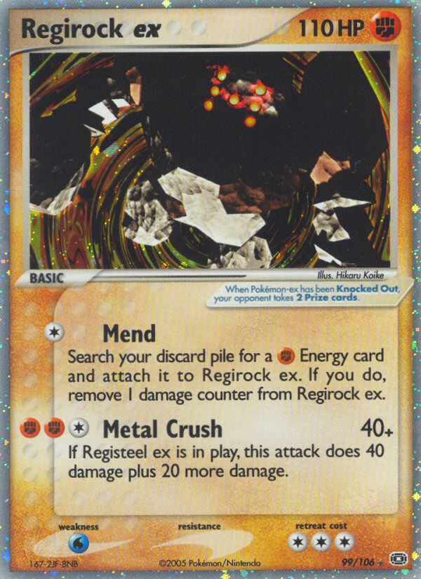 Regirock ex (99/106) [EX: Emerald] | Exor Games Truro