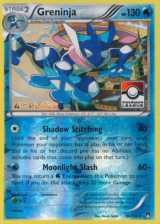 Greninja (40/122) (League Promo 4th Place) [XY: BREAKpoint] | Exor Games Truro