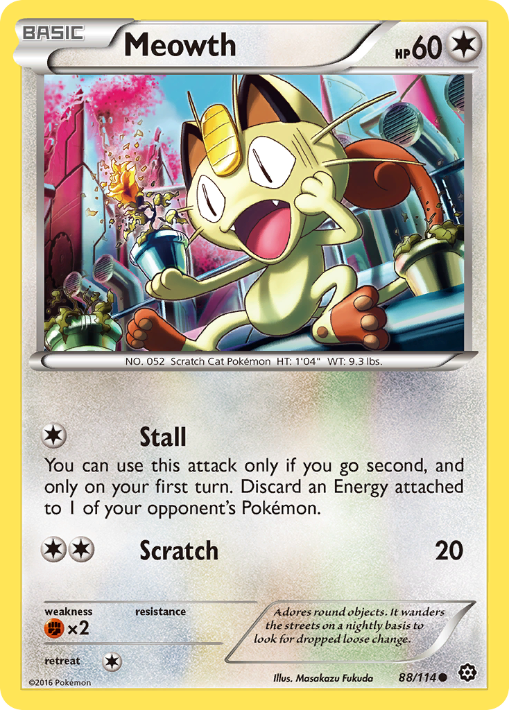 Meowth (88/114) [XY: Steam Siege] | Exor Games Truro
