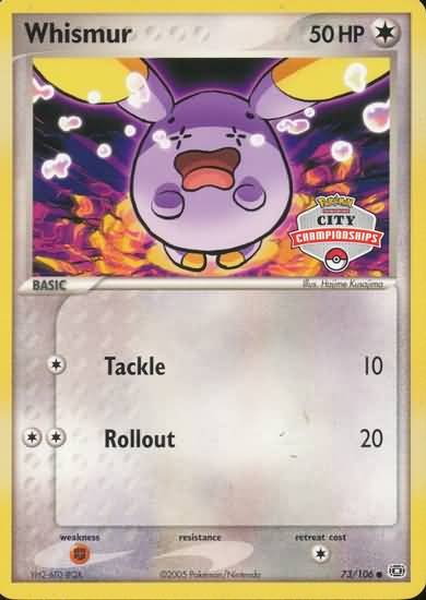 Whismur (73/106) (City Championship) [EX: Emerald] | Exor Games Truro