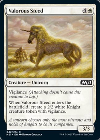 Valorous Steed [Core Set 2021] | Exor Games Truro