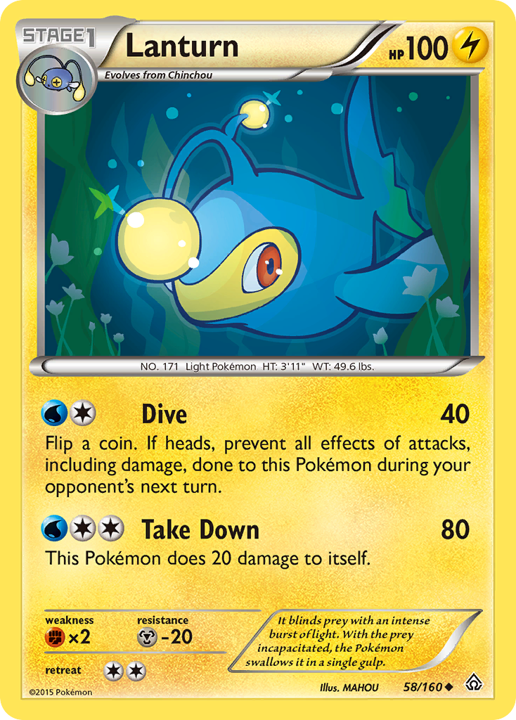 Lanturn (58/160) [XY: Primal Clash] | Exor Games Truro