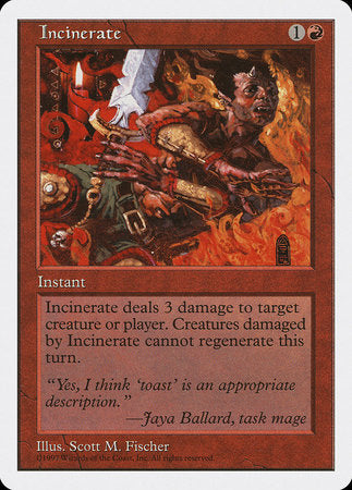 Incinerate [Fifth Edition] | Exor Games Truro