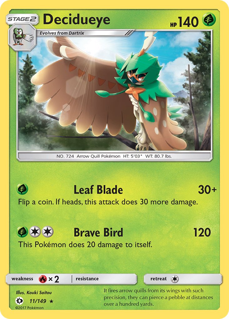 Decidueye (11/149) (Theme Deck Exclusive) [Sun & Moon: Base Set] | Exor Games Truro