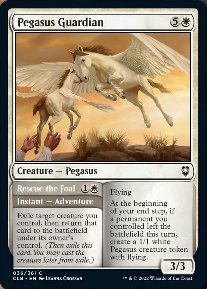 Pegasus Guardian // Rescue the Foal [Commander Legends: Battle for Baldur's Gate] | Exor Games Truro