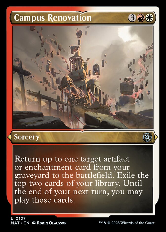 Campus Renovation (Foil Etched) [March of the Machine: The Aftermath] | Exor Games Truro
