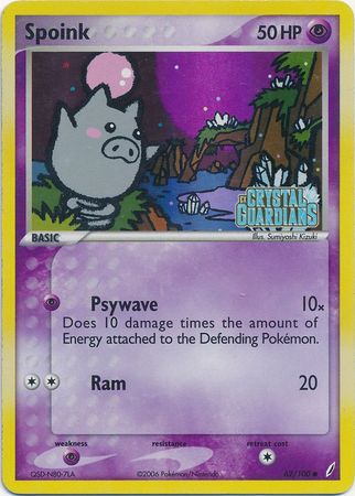 Spoink (62/100) (Stamped) [EX: Crystal Guardians] | Exor Games Truro